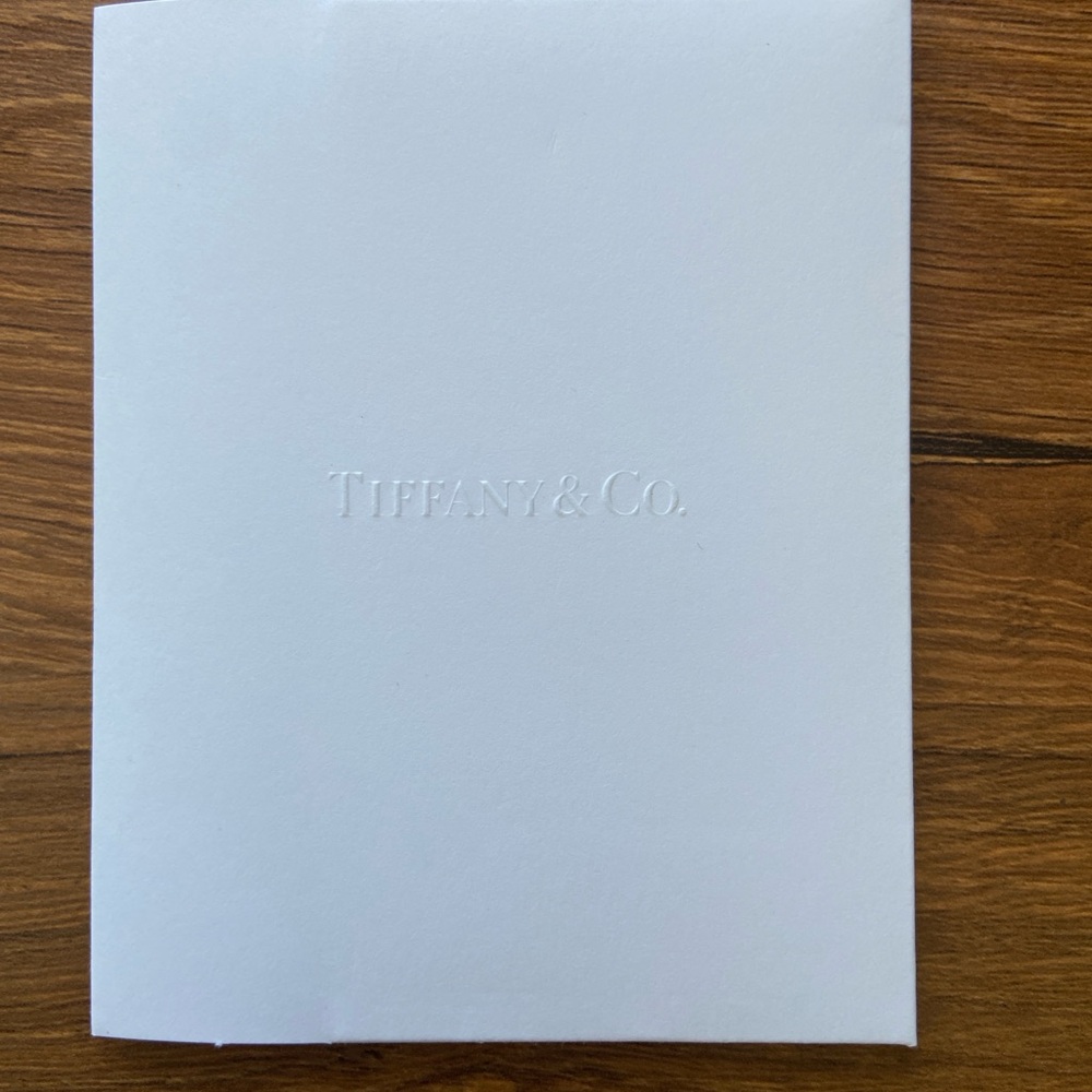 Tiffany & Co. White Folder Receipt
